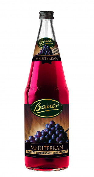 Bauer Merlot Trauben Direktsaft