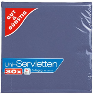 Servietten Blau   30er