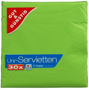 Servietten Grün   30er