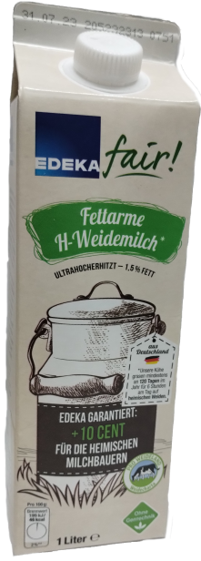 E.fair H-Milch 1,5% Fett 