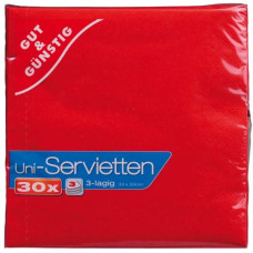 Servietten Rot   30er